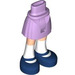 LEGO Hanche avec Basic Incurvé Skirt avec Bleu Shoes avec charnière mince (2241)