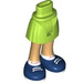 LEGO Hanche avec Basic Incurvé Skirt avec Bleu Shoes avec charnière mince (2241)