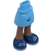 LEGO Hip with Basic Curved Skirt with Blue Shoes with Thin Hinge (2241)