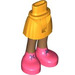 LEGO Hanche avec Basic Incurvé Skirt avec Coral Shoes avec charnière mince (2241)