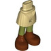 LEGO Hanche avec Basic Incurvé Skirt avec Dark rouge Boots avec charnière mince (2241)