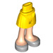 LEGO Hanche avec Basic Incurvé Skirt avec Argent Shoes avec charnière mince (2241)