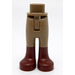 LEGO Hip with Pants with Reddish Brown Boots with Thin Hinge (2277 / 67074)