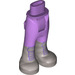 LEGO Hip with Pants with Silver Boots and Dark Purple Laces (16925)
