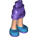 LEGO Fianco con Rolled Su Pantaloncini con Blu Shoes con Viola Laces con cerniera spessa (35556 / 35557)