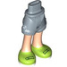 LEGO Hanche avec Rolled En haut Shorts avec Lime shoes avec charnière mince (36198)