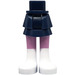 LEGO Hüfte mit Kurz Doppelt Layered Skirt mit Bright Pink Beine und Weiß Boots (92818)