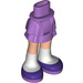 LEGO Hip with Short Double Layered Skirt with Purple Shoes and White Socks (23898 / 35624)