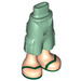 LEGO Heup met Shorts met Cargo Pockets met Green sandals (2268)
