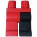 LEGO Les hanches avec rouge Droite Jambe et Noir La gauche Jambe (3815 / 73200)
