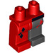 LEGO Heupen met Rood Rechts Been en Zwart Links Been met Diamonds (3815 / 73243)