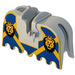 LEGO Hevonen Barding jossa Leijona Heads, Keltainen Bars (2490)