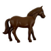 LEGO Horse (Belville) with Black Rimmed Eyes with Brown Irises, Black Pupils Small Pattern (6171)