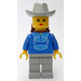 LEGO Horse Riding Female with Blue Jogging Suit Minifigure