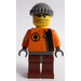 LEGO Hot Rod Driver in Orange Outfit Minifigure