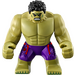 LEGO Hulk - Dark purple pants with dark red  pattern Minifigure
