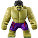 LEGO Hulk (Large) with Dark Purple Pants with Avengers Logo Minifigure