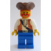 LEGO Imperial Trading Post Pirate met Brown Ascot en Zwart Riem minifiguur