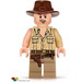 LEGO Indiana Jones mit Open Shirt und Open Mouth Grinsen Minifigur