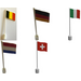 LEGO International Flags - Italy, Switzerland, Belgium, Germany, Netherlands Set 242A
