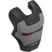 LEGO Iron Man Visor with War Machine Silver Face, Red Eyes and Black Trim (80580)