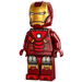 LEGO Iron Mann med Mark 7 Rustning med Stor Hjelm Visir Minifigur