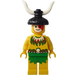 LEGO Islander mit Tier Horn im Haar Minifigur