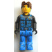 LEGO Jack Stone met Zwart Jacket, Blauw Poten en Blauw Vest minifiguur