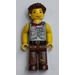 LEGO Jake mit Brown Pants und Grau Shirt mit Pockets Minifigur