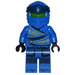 LEGO Jay - Legacy with Transparent Neon Green Head Minifigure