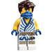 LEGO Jay - Legacy with White Tunic with Blue Trim and Stripes Minifigure