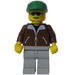 LEGO Jeep Driver, Brown Jacket minifiguur