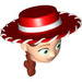 LEGO Jessie Diriger avec Chapeau et Queue de cheval (87765)