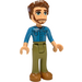 LEGO Jonathan with Denim Shirt and Reddish Brown Hair Minifigure