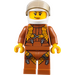 LEGO Djungel Explorer Pilot med Hjälm Minifigur