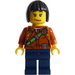 LEGO Jungle Explorer with Black Short Hair Minifigure