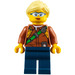 LEGO Dschungel Explorer mit Pferdeschwanz und Sonnenbrille Minifigur