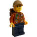 LEGO Jungle Explorer met Reddish Bruin Rugzak Minifiguur