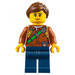 LEGO Jungle Explorer with Reddish Brown Hair with Ponytail  Minifigure