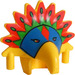 LEGO Jungle Headdress  with Blue Mask and Red and Green Feathers Pattern (30276)