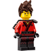 LEGO Kai with Spiked Hair Minifigure and Silver Katana Holder