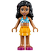 LEGO Kate, Bright Light Oranje Layered Skirt, Dark Azure Bikini Top minifiguur