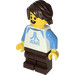 LEGO Kid med Atari logo Topp Minifigur