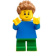 LEGO Kid mit Blau oben Minifigur