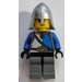 LEGO King&#039;s Knight with Blue and White Torso and Helmet Minifigure