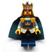 LEGO King med Golden Krone og Dark Blå Kap Minifigur