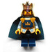LEGO King with Golden Crown and Dark Blue Cape Minifigure