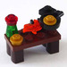LEGO Kingdoms Calendrier de l&#039;Avent 7952-1 Subset Day 23 - Cooking Table with Frying Pan