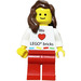 LEGO Kladno Girl We Hart LEGO bricks minifiguur