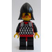 LEGO Chevalier avec Rouge/Argent Scale Mail Gilet Minifigurine